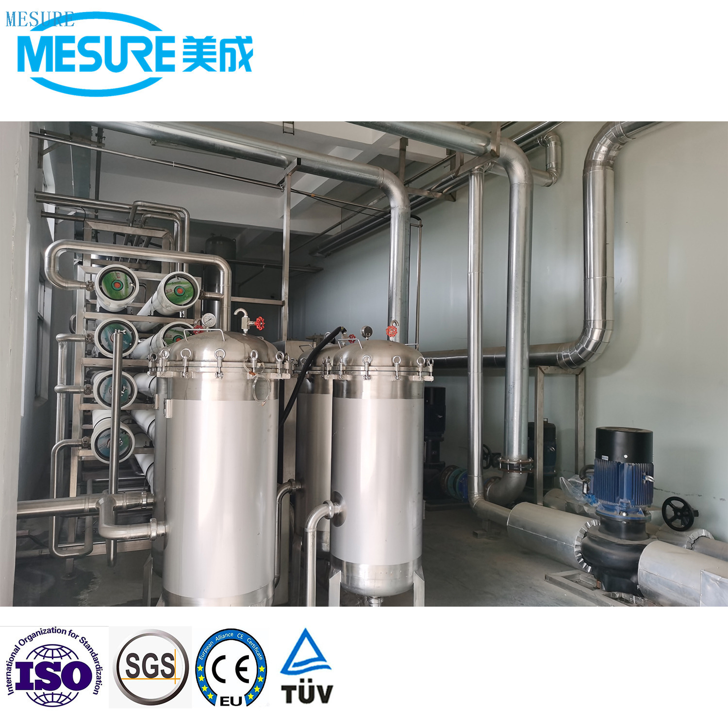 Высокоэффективная установка системы очистки воды с обратным осмосом