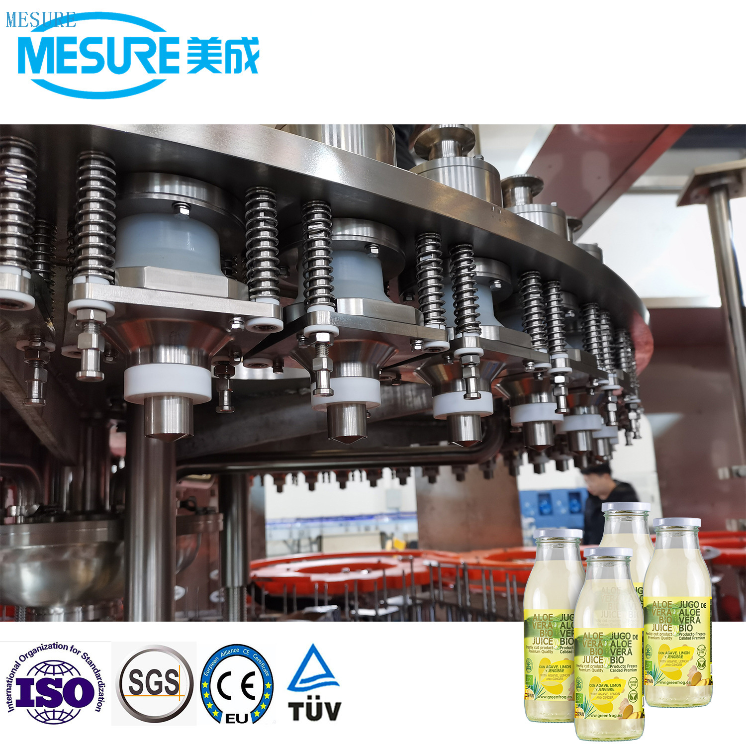 Машина из стеклянной бутылки 8000 мл / час 