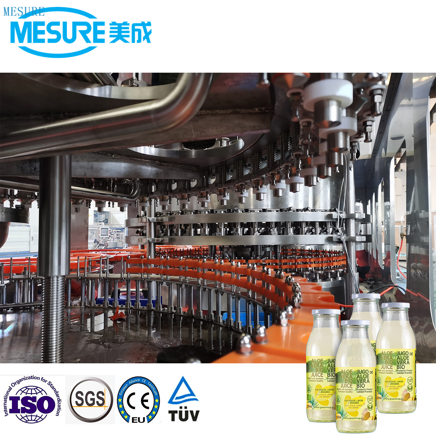 Машина из стеклянной бутылки 8000 мл / час 