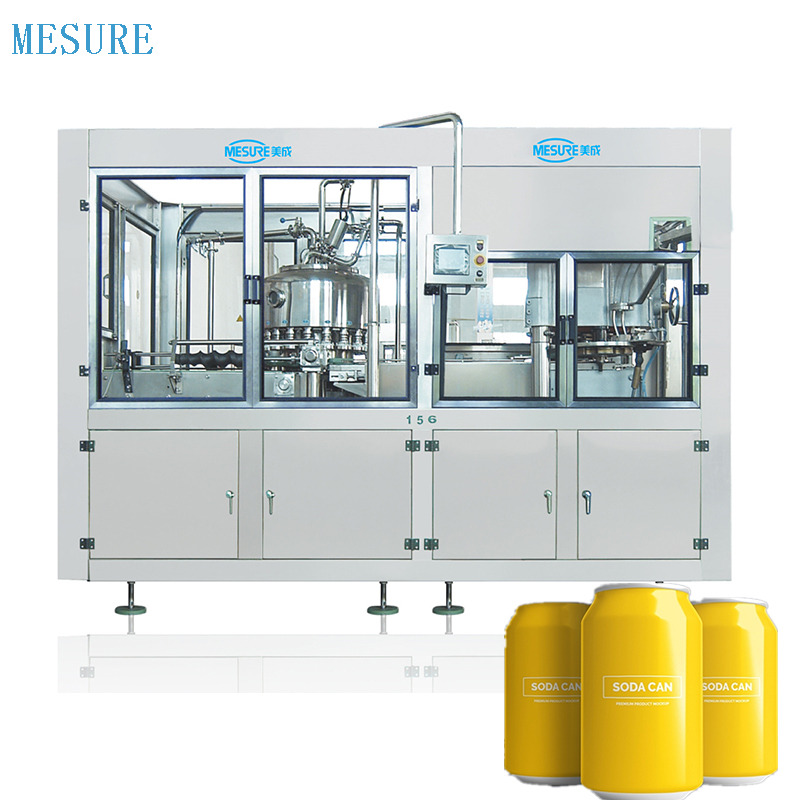 Компактная газированная линия наполнения для малого бизнеса, регулируемая настройка