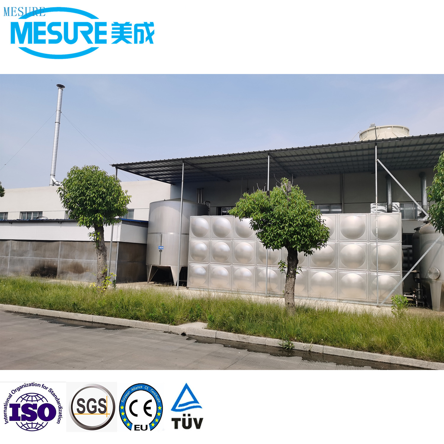 Высокоэффективная установка системы очистки воды с обратным осмосом